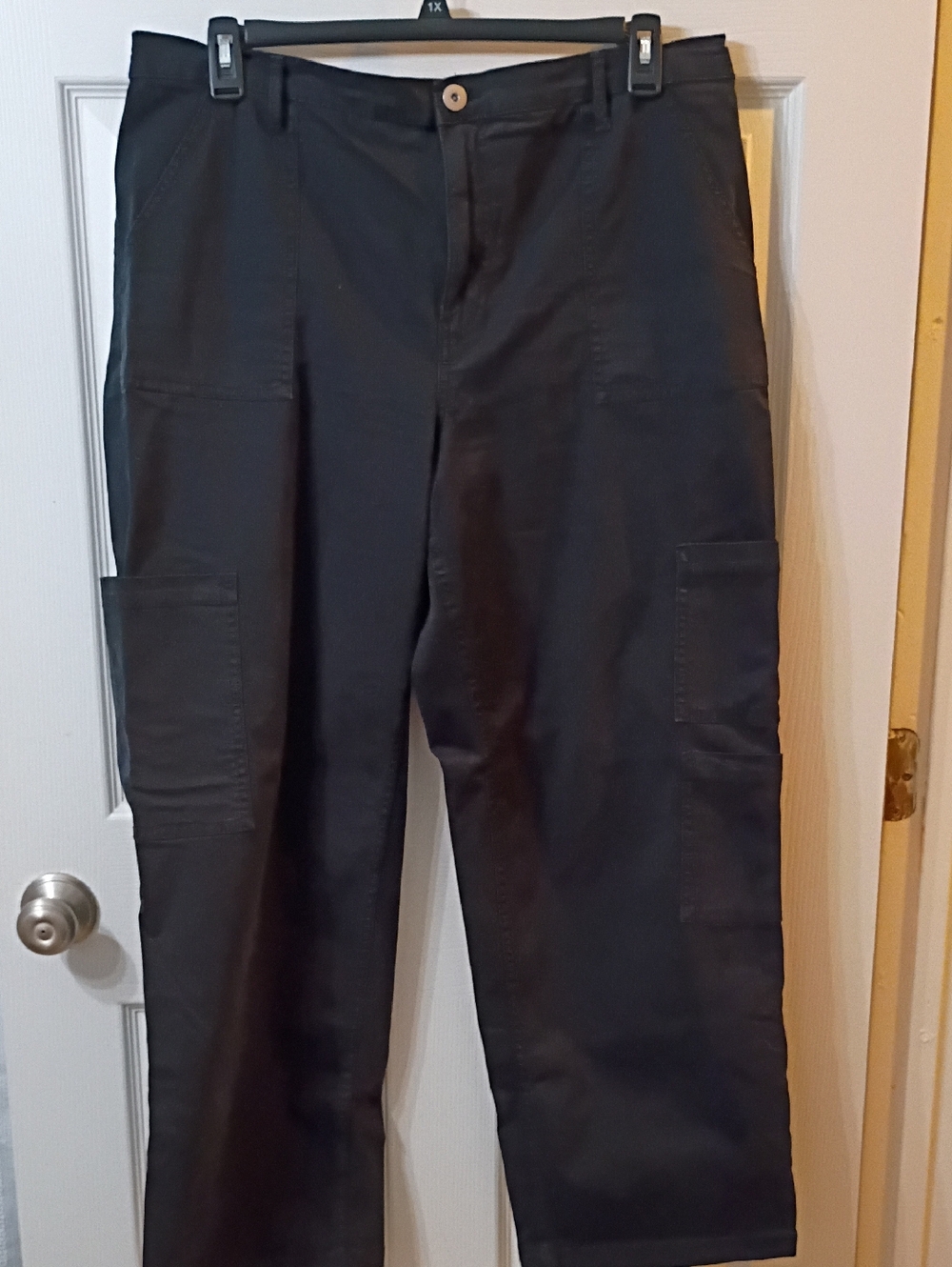 No Boundaries Black Cargo Pants with Utility Pockets